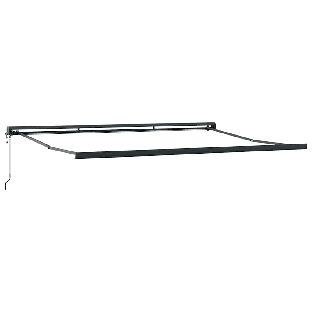 foldemarkise 5x3 m stof og aluminium gul og hvid