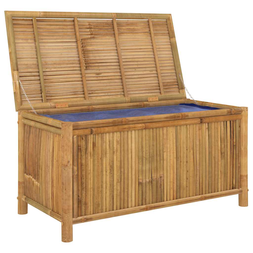 opbevaringskasse til haven 110x52x55 cm bambus
