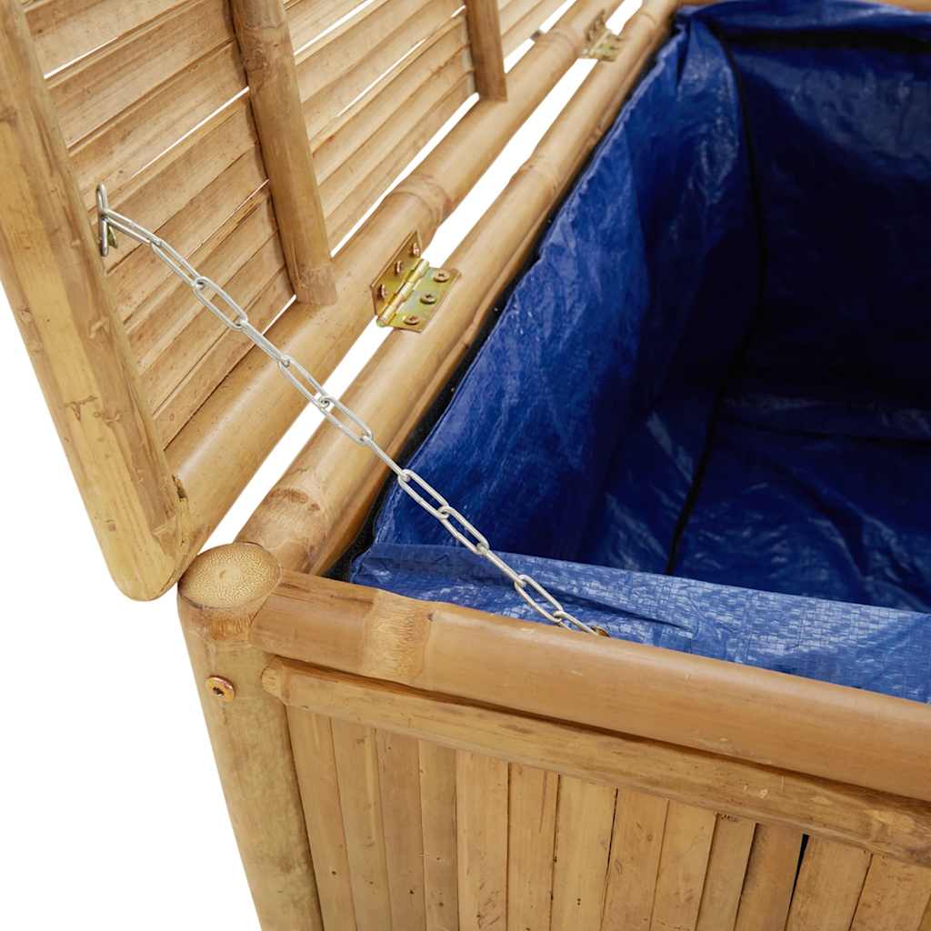 opbevaringskasse til haven 110x52x55 cm bambus