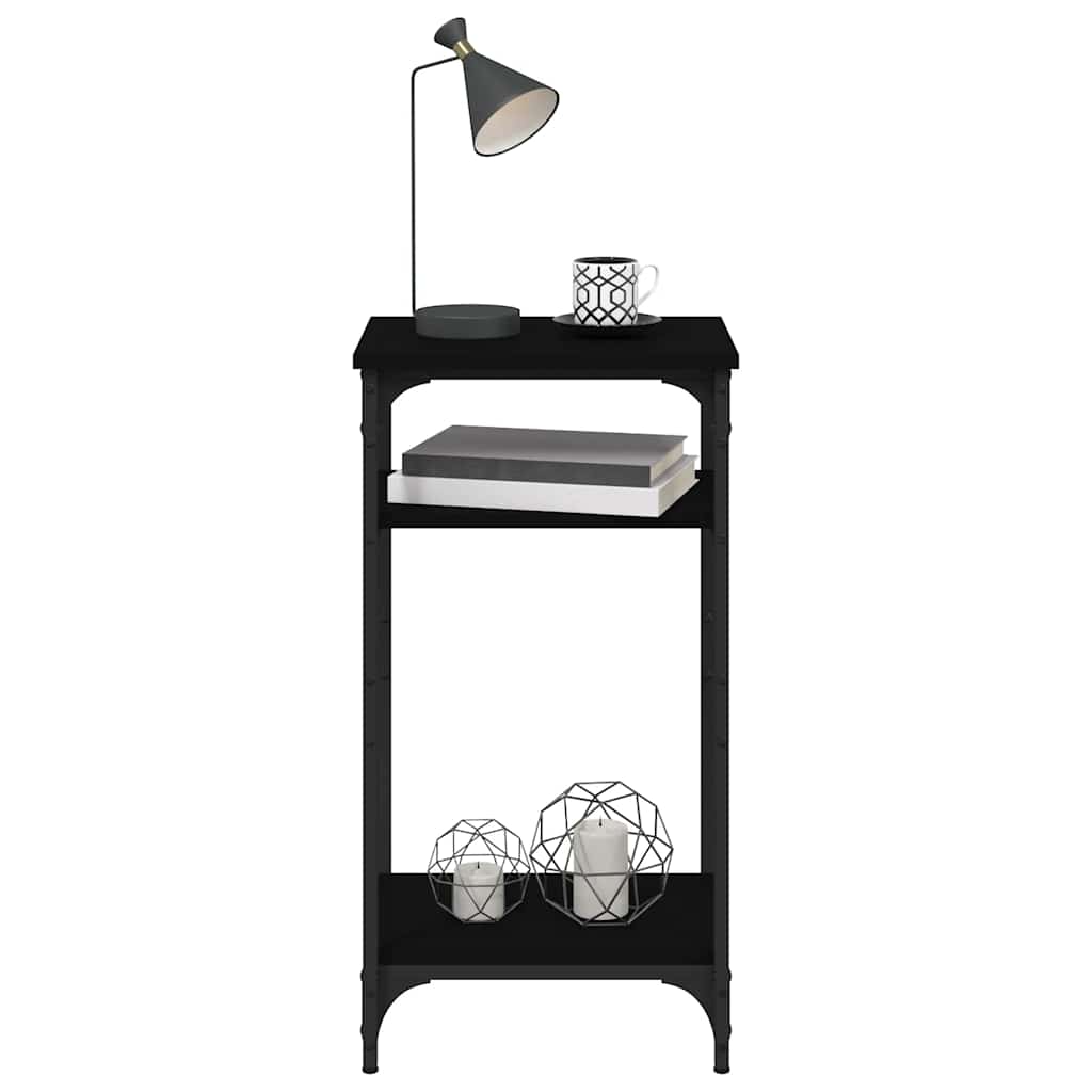 sidebord 40x30x75 cm konstrueret træ sort