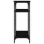 sidebord 40x30x75 cm konstrueret træ sort