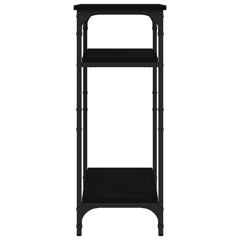 sidebord 40x30x75 cm konstrueret træ sort