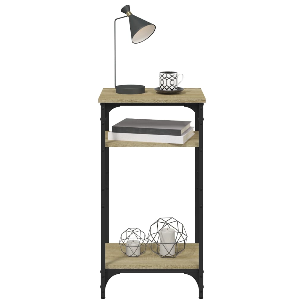 sidebord 40x30x75 cm konstrueret træ sonoma-eg