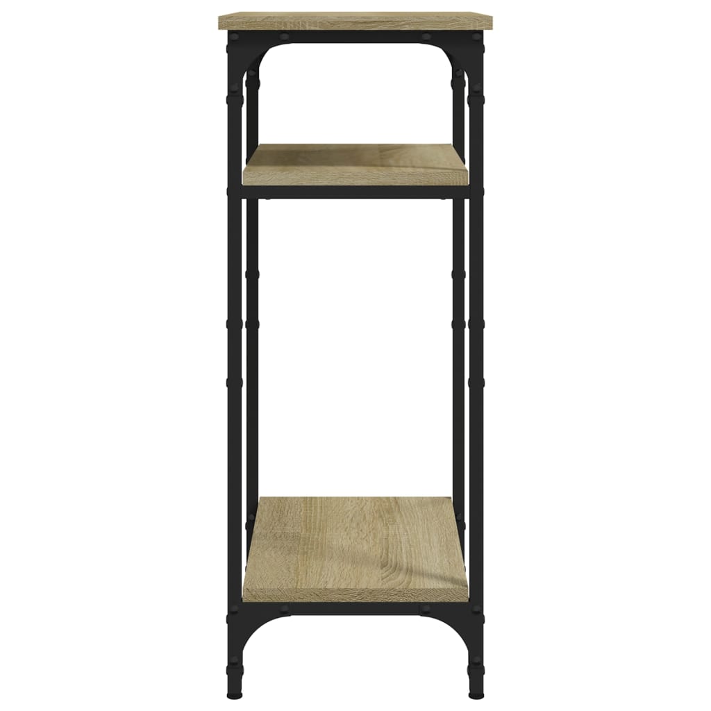 sidebord 40x30x75 cm konstrueret træ sonoma-eg