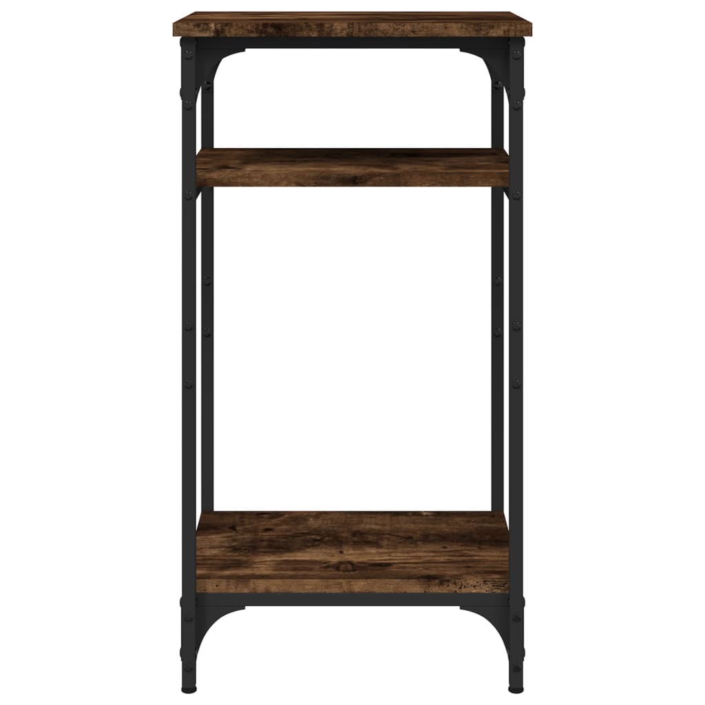 sidebord 40x30x75 cm konstrueret træ røget egetræsfarve