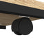 sidebord med hjul 50x35x55,5 cm konstrueret træ sonoma-eg