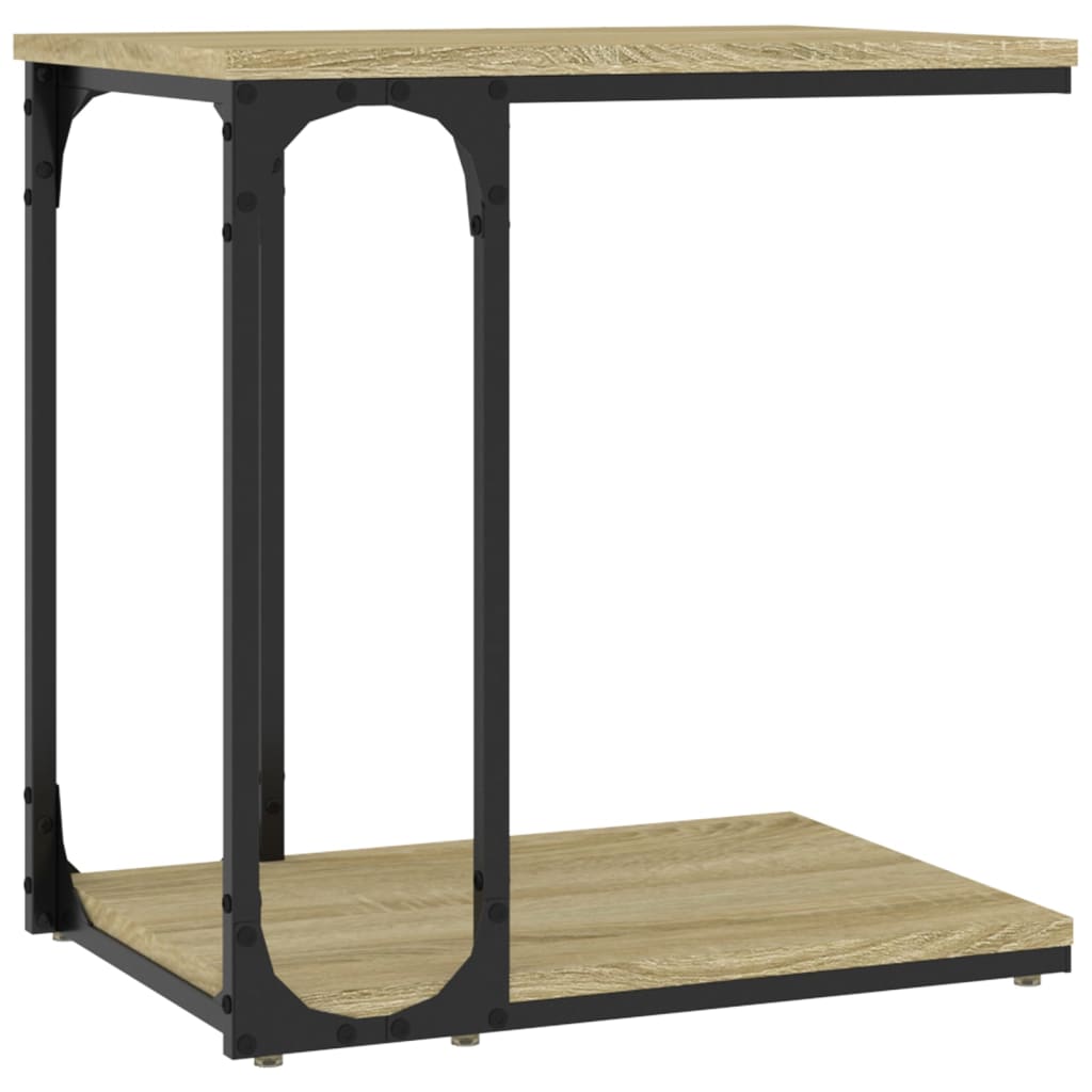 sidebord 50x35x52 cm konstrueret træ sonoma-eg