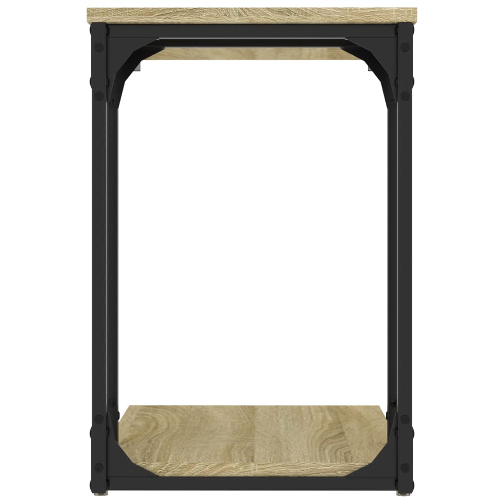 sidebord 50x35x52 cm konstrueret træ sonoma-eg