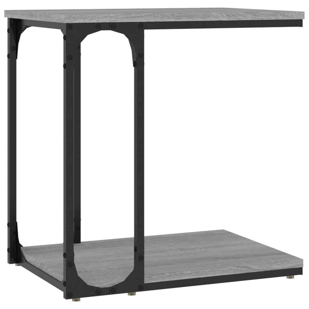 sidebord 50x35x52 cm konstrueret træ grå sonoma-eg