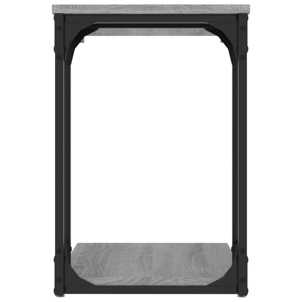 sidebord 50x35x52 cm konstrueret træ grå sonoma-eg