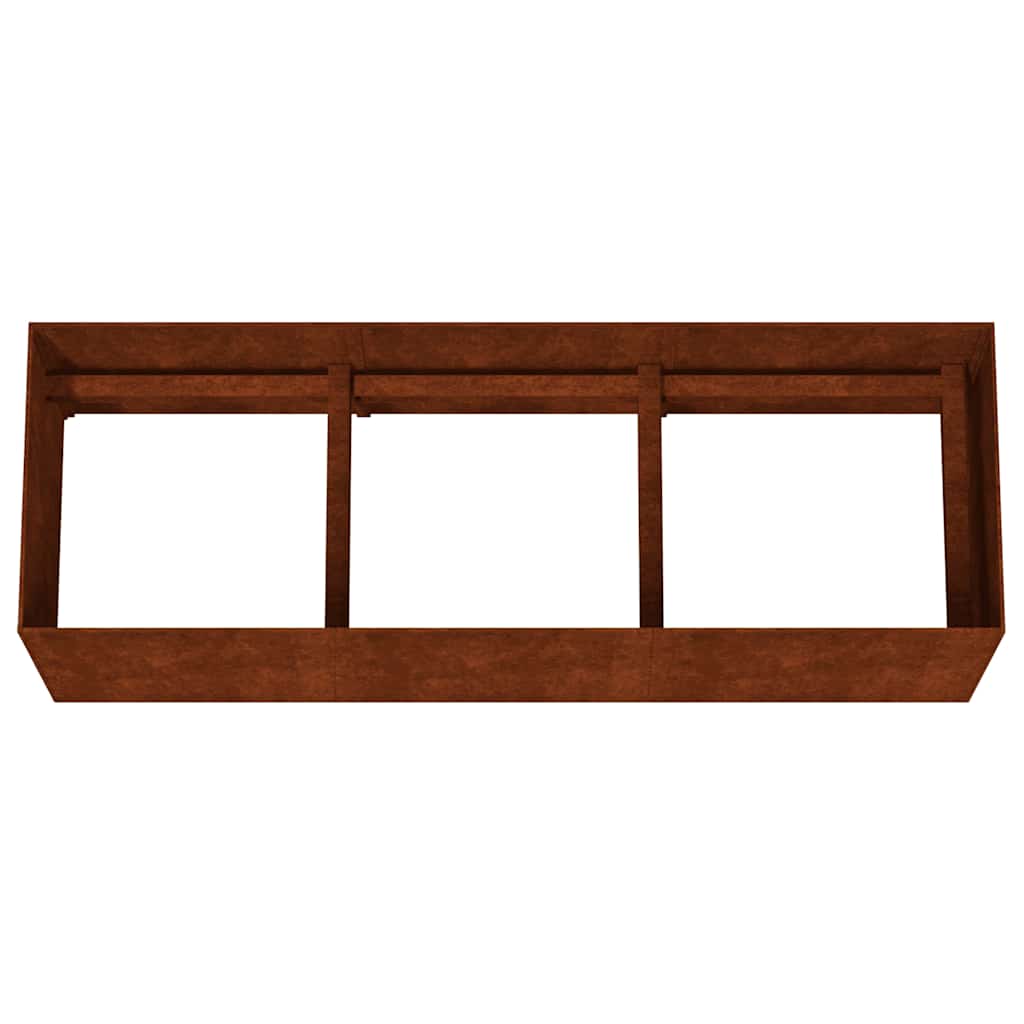 højbed 120x40x40 cm cortenstål