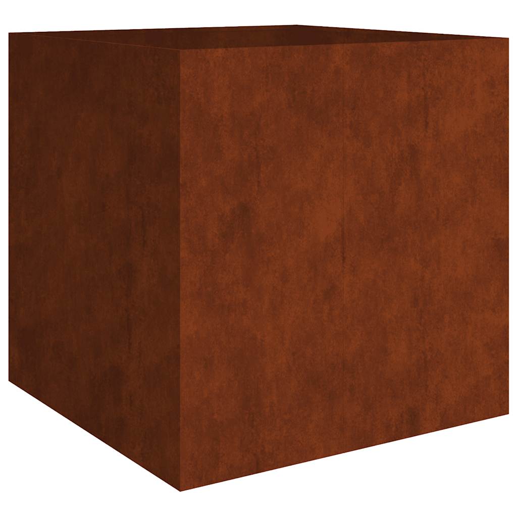 plantekasse 80x80x80 cm cortenstål