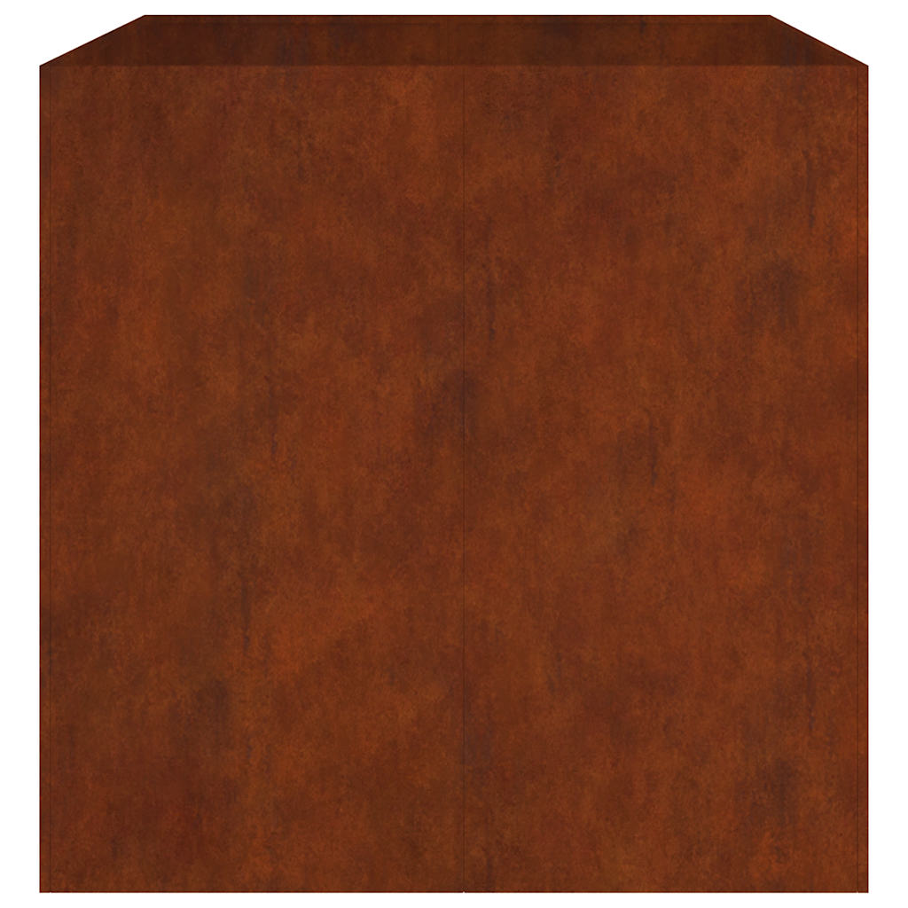 plantekasse 80x80x80 cm cortenstål