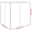 plantekasse 80x80x80 cm cortenstål