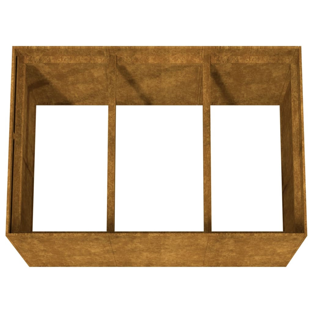 højbed 120x80x80 cm cortenstål
