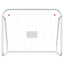 fodboldmål med net 125x96x60 cm stål og polyester hvid
