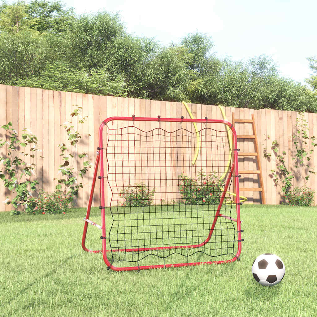 justerbar foodbold-rebounder 96x80x96 cm stål og PE
