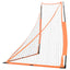 bærbart baseballnet 183x182x183 cm polyester stål sort orange