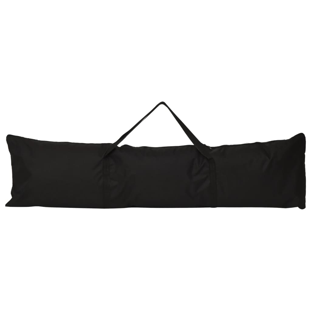 bærbart baseballnet 183x182x183 cm polyester stål sort orange