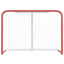 hockeymål med net 153x60x118 cm stål og polyester rød og hvid