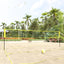 volleyballnet 823x244 cm PE-stof gul og sort