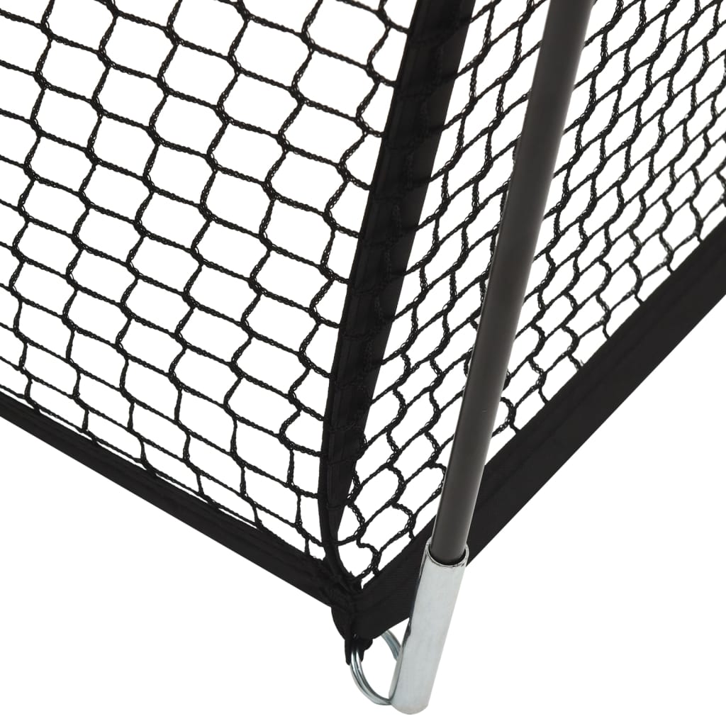 batting cage net til baseball 900x400x250 cm polyester sort