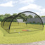 batting cage net til baseball 900x400x250 cm polyester sort