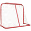 hockeymål 183x71x122 cm polyester rød og hvid