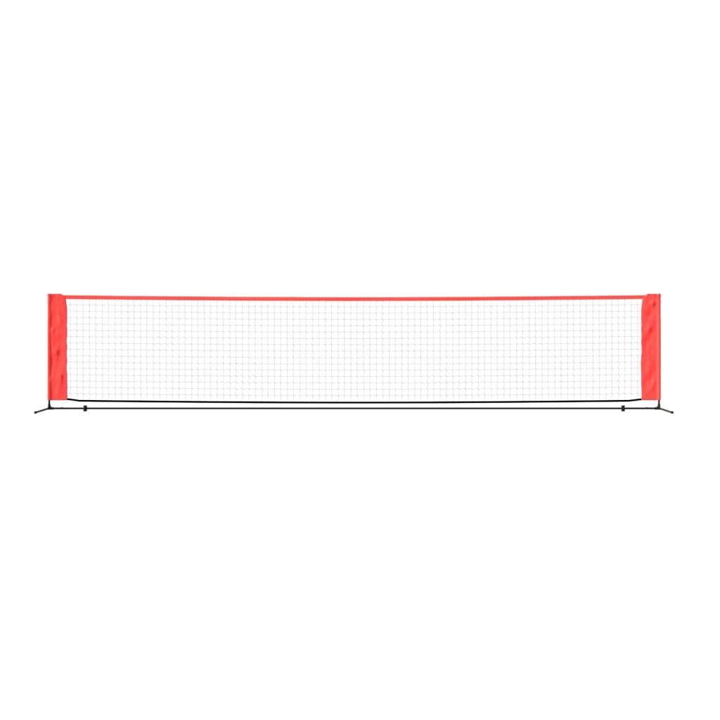 tennisnet 500x100x87 cm polyester sort og rød