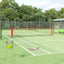 tennisnet 500x100x87 cm polyester sort og rød