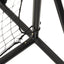 fodbold-rebounder 366x90x183 cm HDPE sort