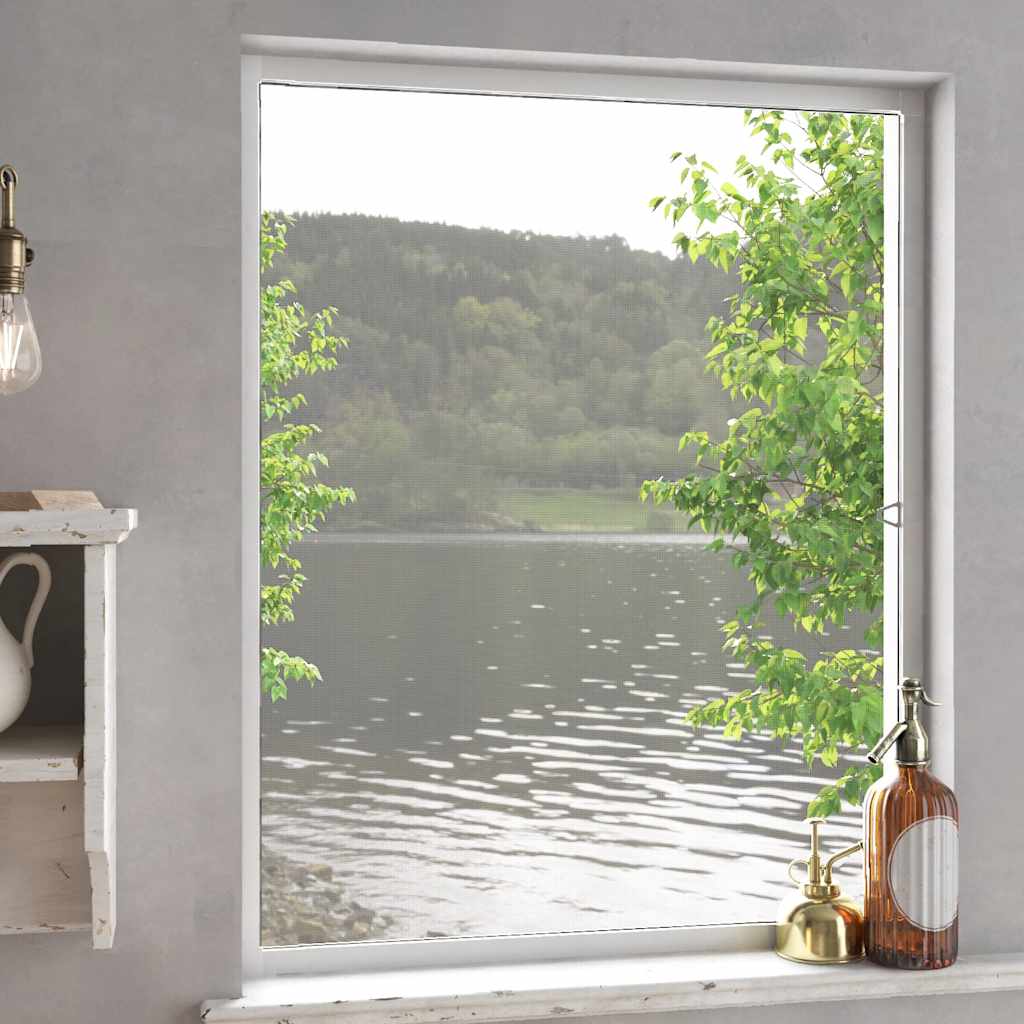 insektnet til vinduer 80x100 cm hvid