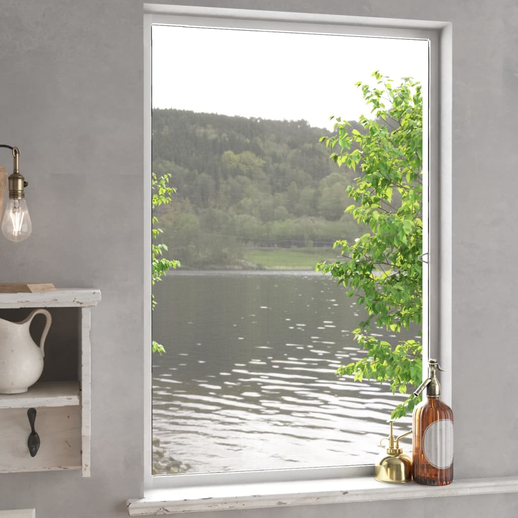 insektnet til vinduer 80x120 cm hvid