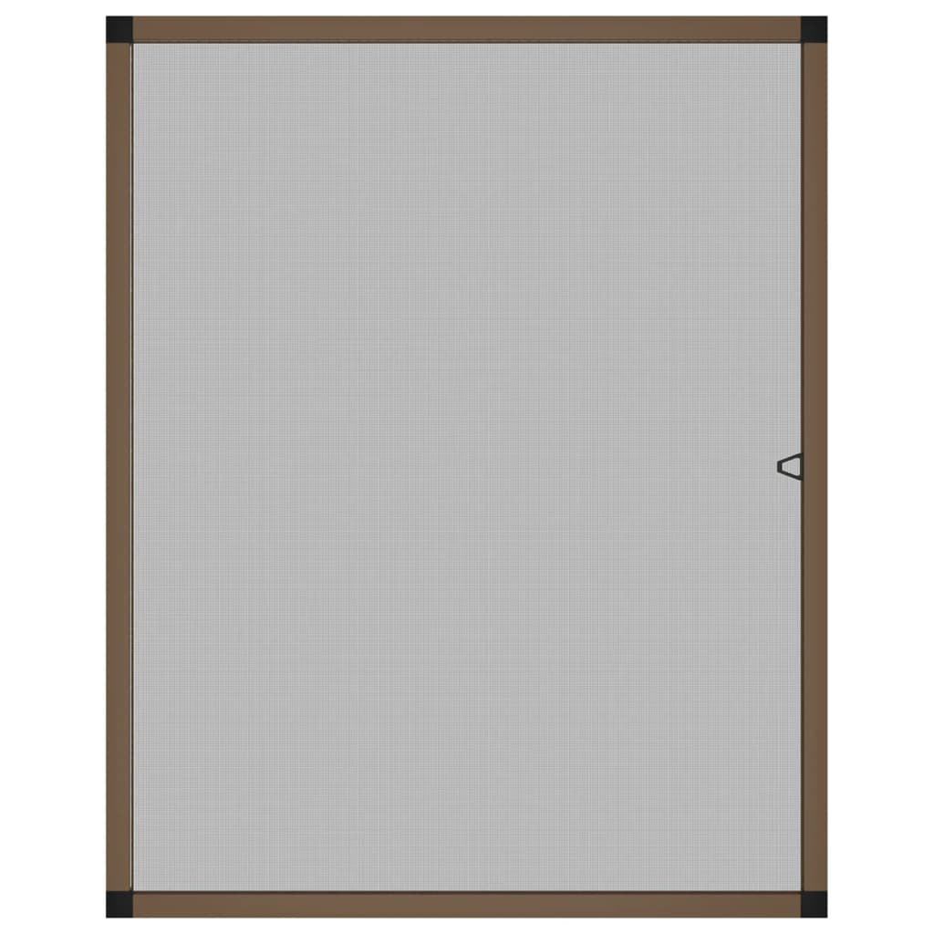 insektnet til vinduer 80x100 cm brun