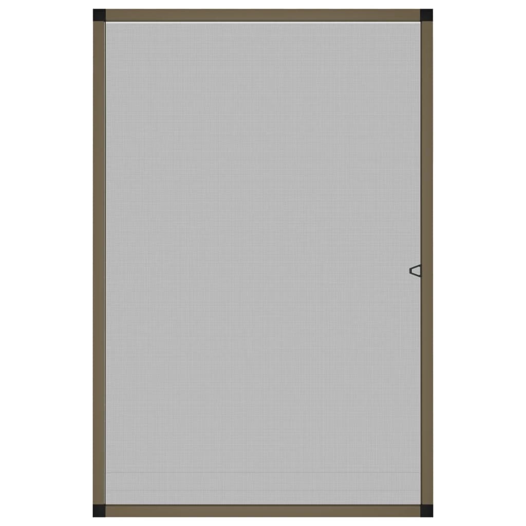 insektnet til vinduer 80x120 cm brun