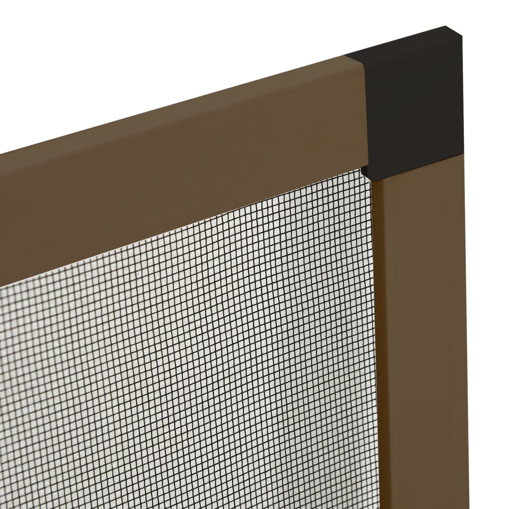 insektnet til vinduer 80x120 cm brun