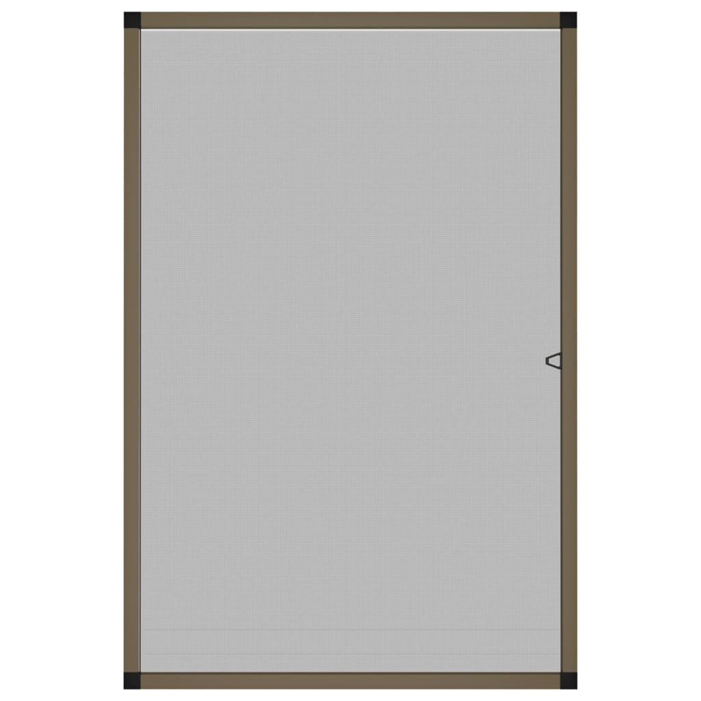insektnet til vinduer 90x120 cm brun