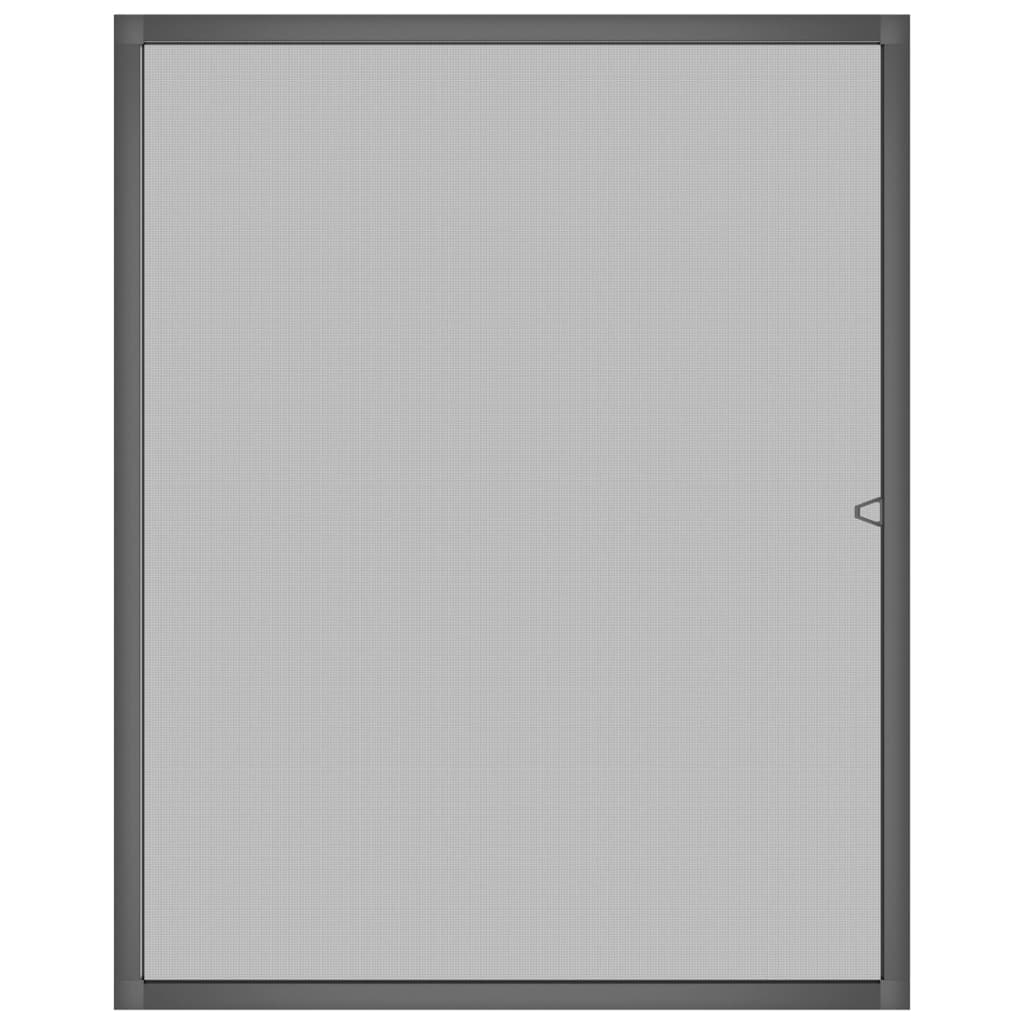 insektnet til vinduer 80x100 cm antracitgrå