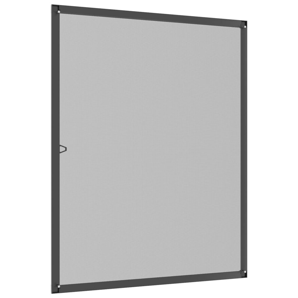 insektnet til vinduer 80x100 cm antracitgrå