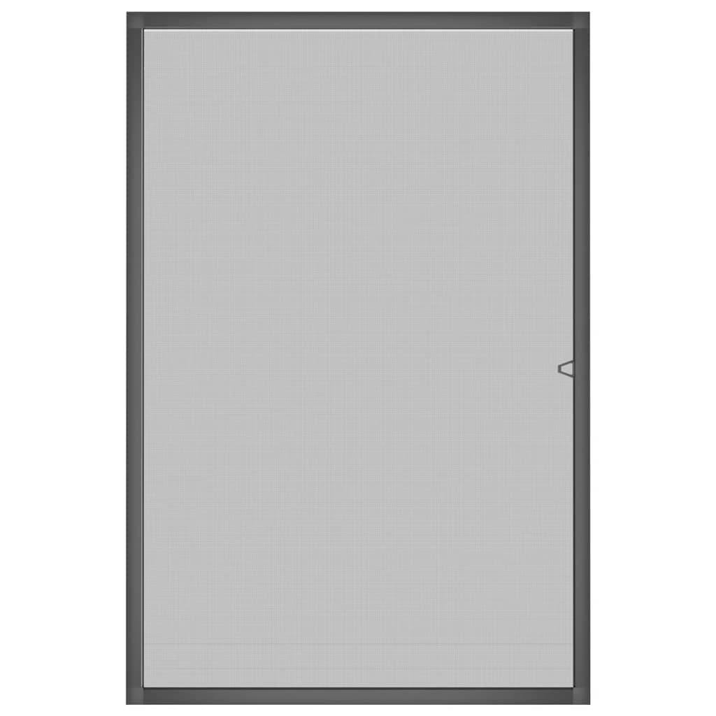 insektnet til vinduer 80x120 cm antracitgrå