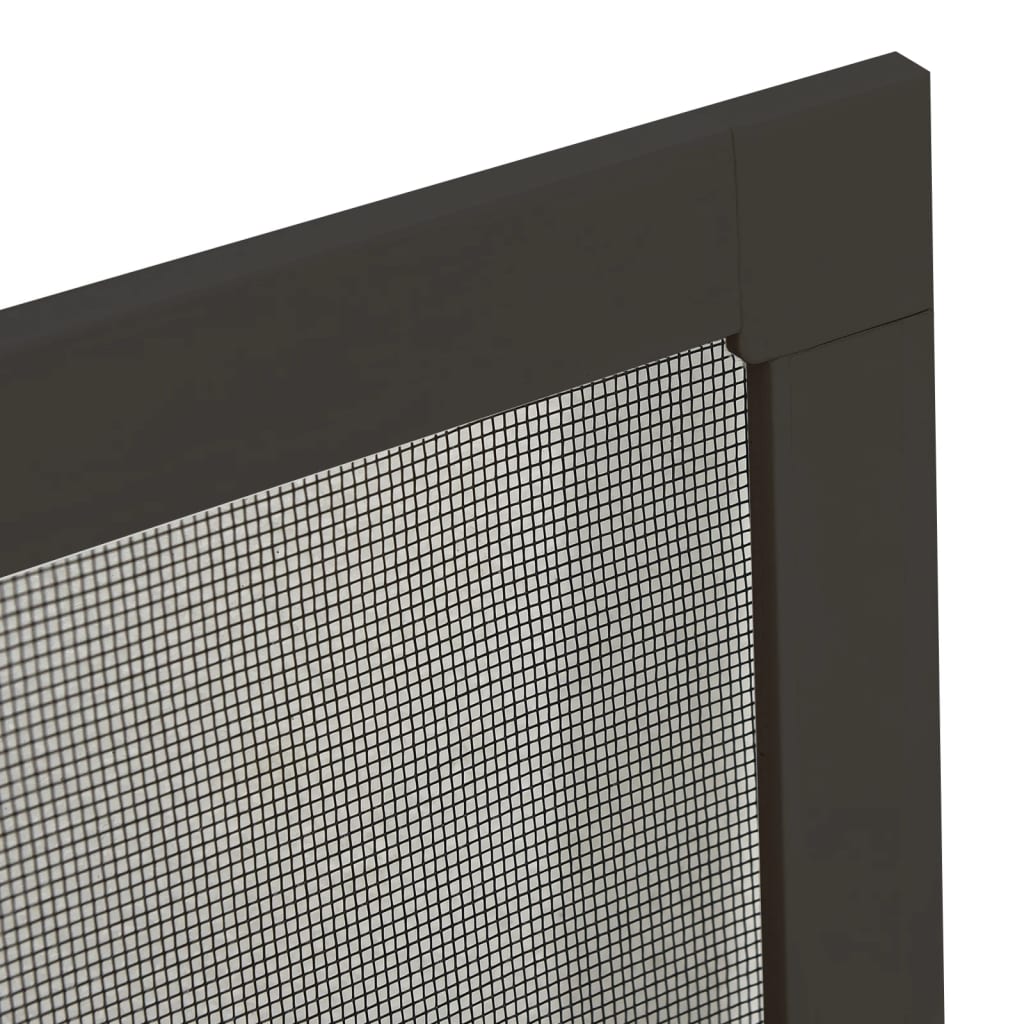 insektnet til vinduer 80x120 cm antracitgrå