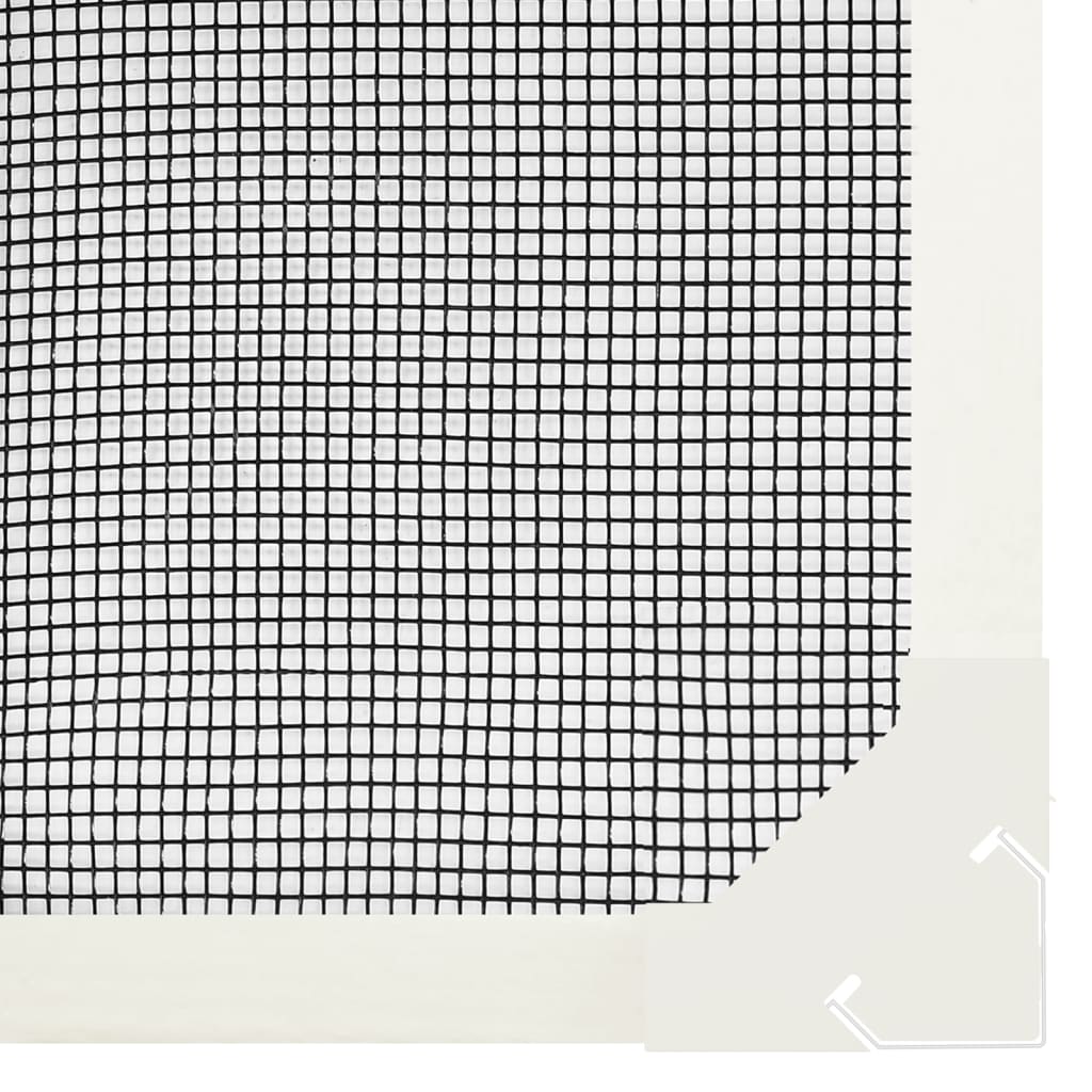 magnetisk insektnet til vinduer 80x140 cm hvid