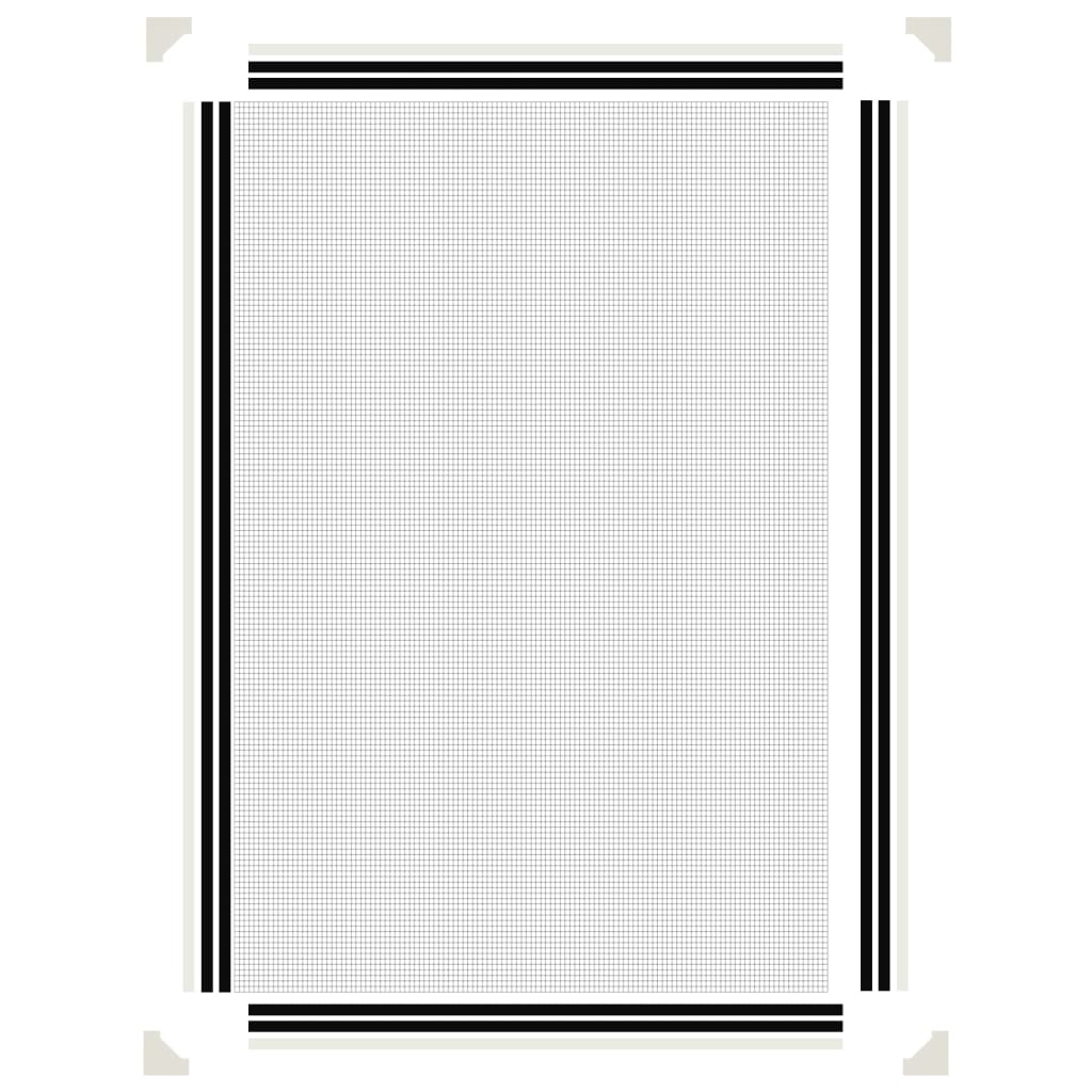 magnetisk insektnet til vinduer 80x120 cm hvid