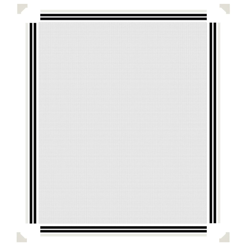 magnetisk insektnet til vinduer 100x120 cm hvid