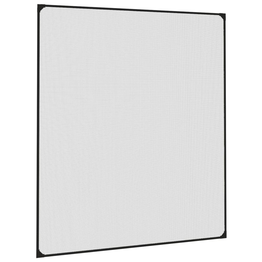 magnetisk insektnet til vinduer 120x140 cm antracitgrå