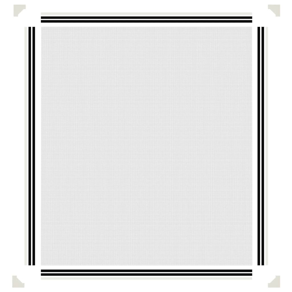 magnetisk insektnet til vinduer 130x150 cm hvid