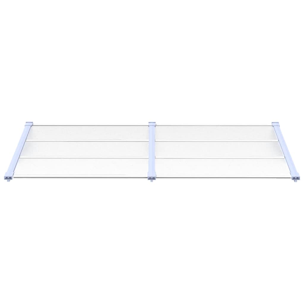 dørbaldakin 199x90 cm polycarbonat grå og transparent
