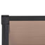 dørbaldakin 239x90 cm polycarbonat sort