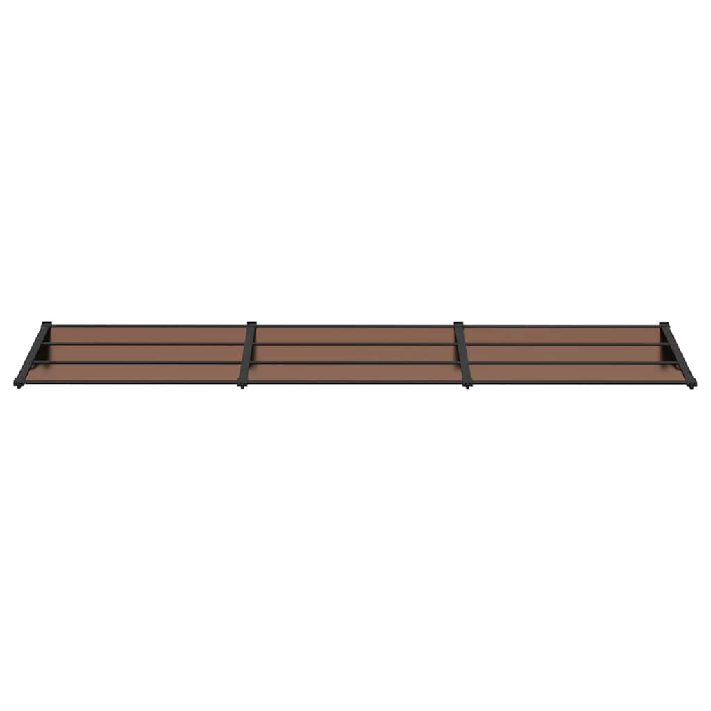 dørbaldakin 358,5x90 cm polycarbonat sort