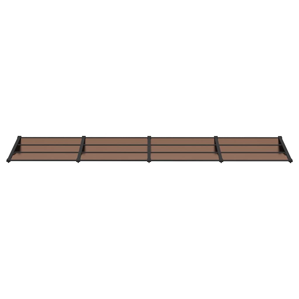 dørbaldakin 396x90 cm polycarbonat sort